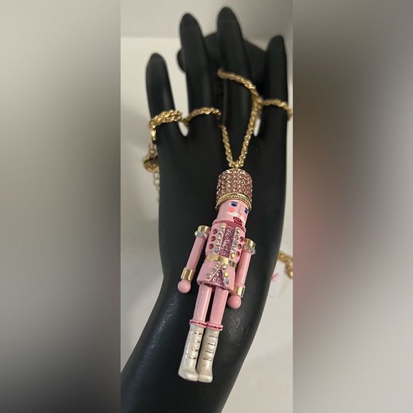 Betsey Johnson Nutcracker Rhinestone Long Pendant Necklace NWT - Picture 7 of 16